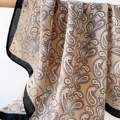 1 Piece Retro Paisley Pattern Rayon Bandana h5 Picture3