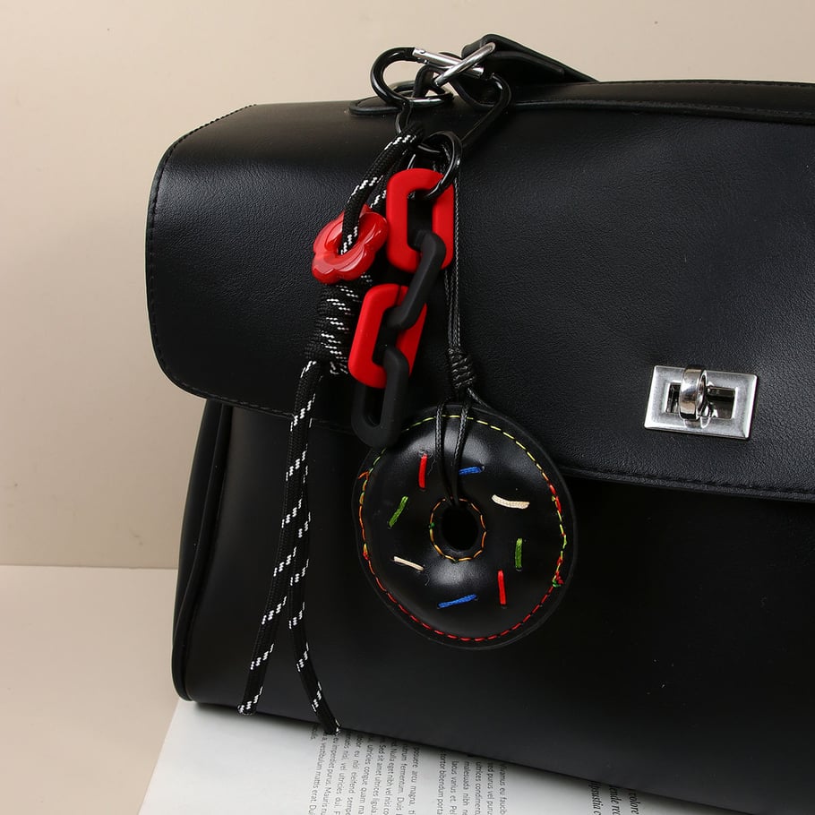 1 Piece Simple Series Cute Doughnut PU Women's Bag Charms Picture5