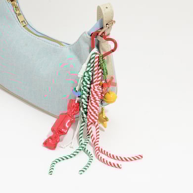 1 Piece Cute Heart Bow Knot Christmas Bag Charm h5 Picture4