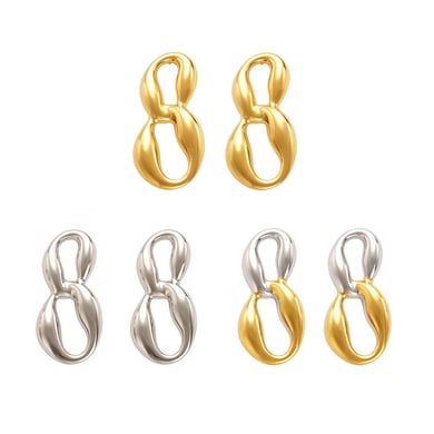 1 Paar minimalistische Ohrstecker aus Edelstahl für Damen h5 Bild6
