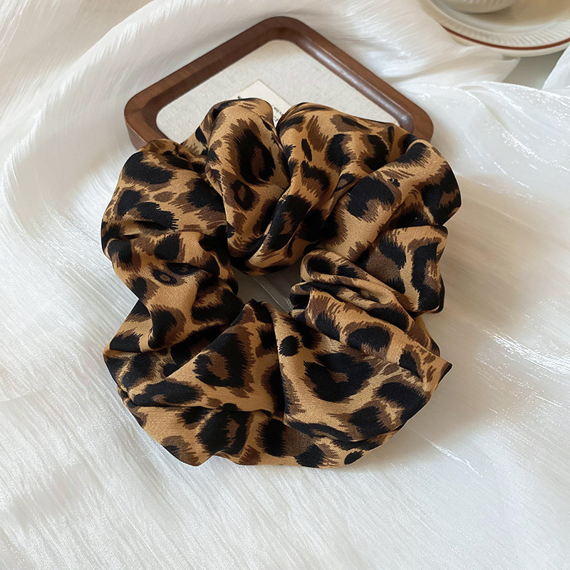 1 Parça Retro Leopar Polyester Saç Lastiği 