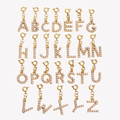 1 Piece Exquisite Letter Stainless Steel Gold Color Women's Pendants h5 Picture6