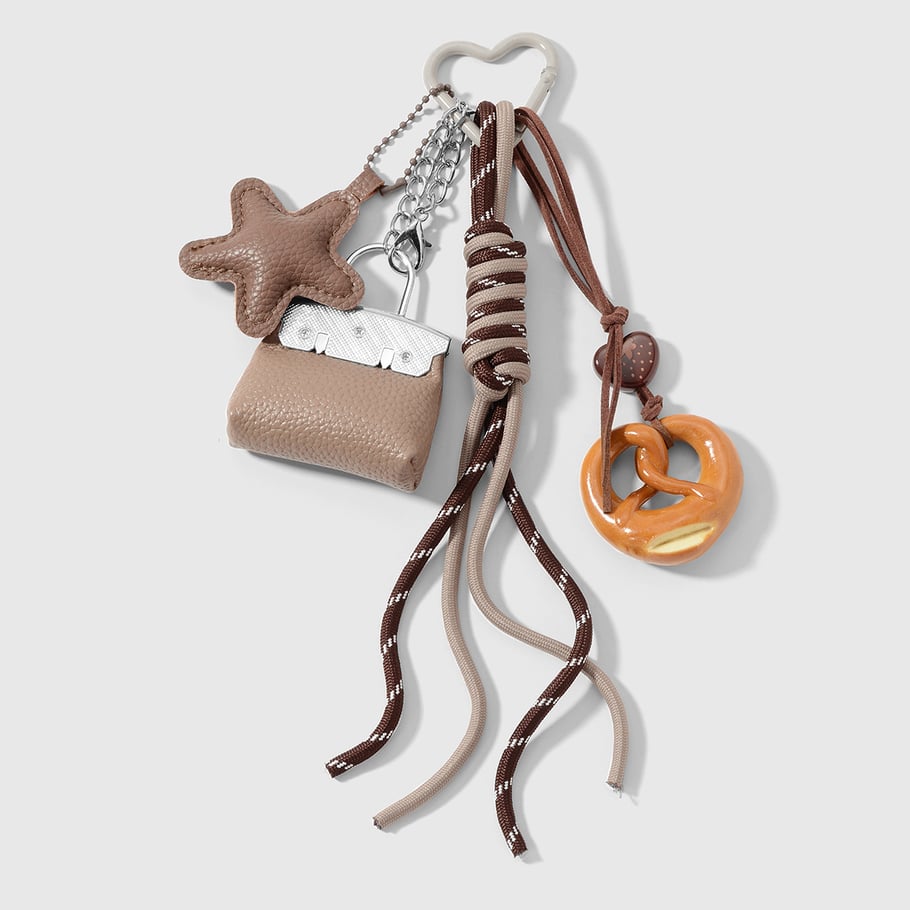 1 Piece Leather Star Chocolate Bag Charm 