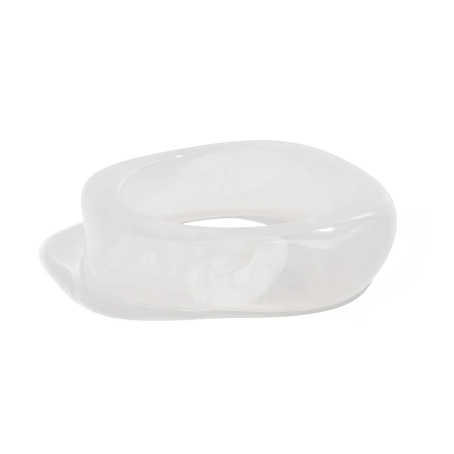 1 Piece Retro Irregular Shape Gradient Color Resin Bangle 
