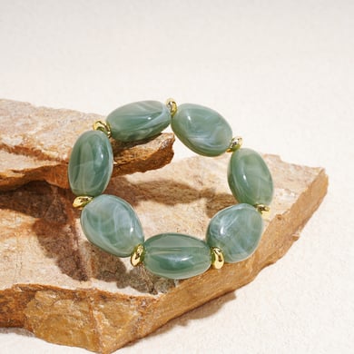 1 Piece Irregular Shape Acrylic Beaded Bracelet h5 Picture4