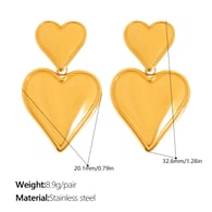 EH95G gold earrings 