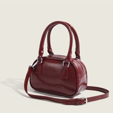Sac à bandoulière en PU pour femme, 1 pièce, délicat et uni h5 Image2