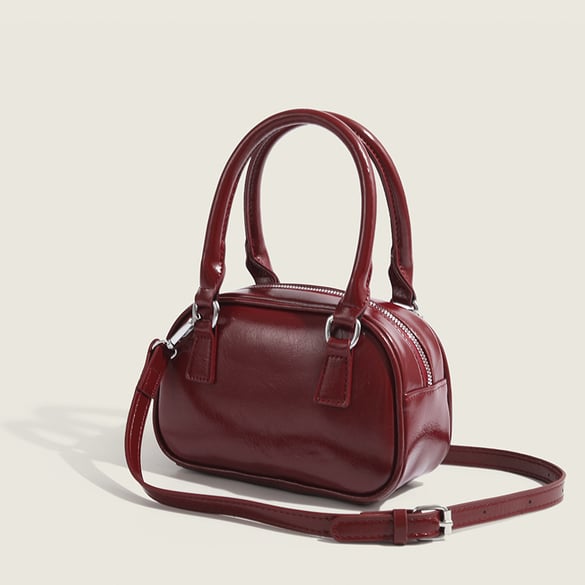 Sac à bandoulière en PU pour femme, 1 pièce, délicat et uni
