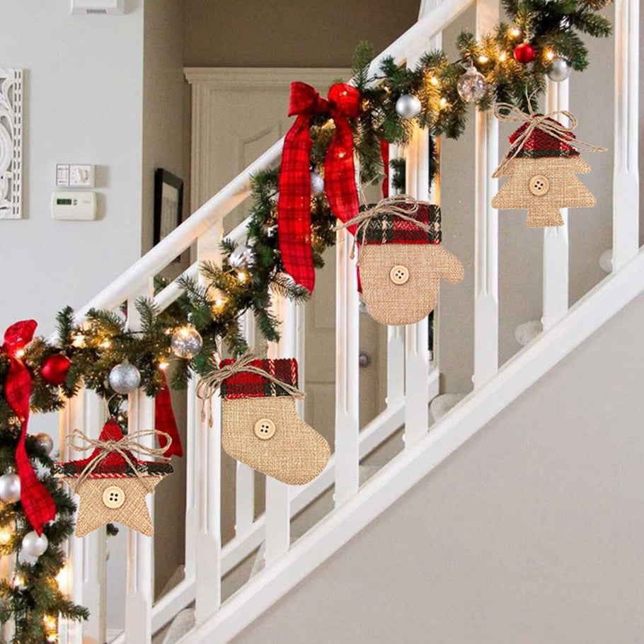 1 Piece Cute Christmas Tree Decorative Stocking Picture3