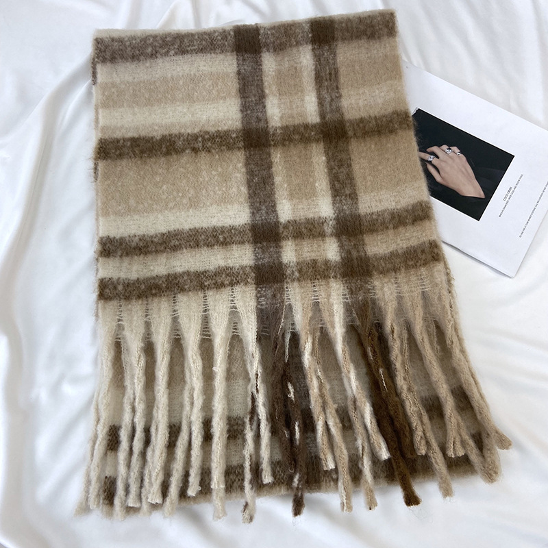 1 Piece Simple Plaid Rayon Women's Winter Scarves Picture5