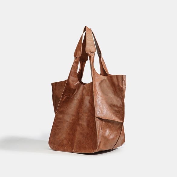 1 Piece Minimalist Retro Solid Color PU Women's Handbags 2