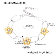 TXE356-Gold Bracelet 16+5cm Picture5