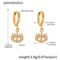 Q092-Gold Earrings Picture8