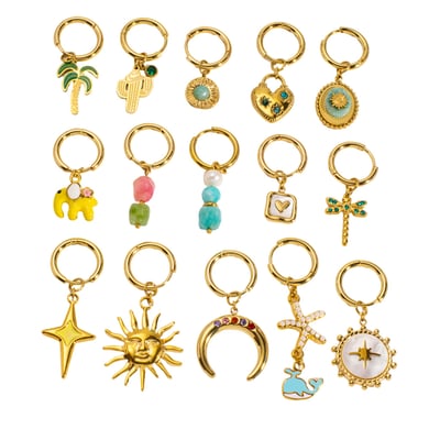 Boucles d&#39;oreilles pendantes en acier inoxydable pour femme, série romantique, motif fleur et soleil h5 Image3