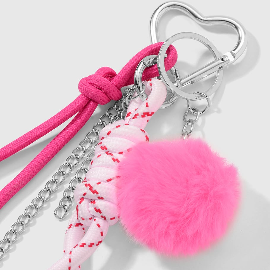 1 Piece Cute Plush Ball Bag Charm Picture6