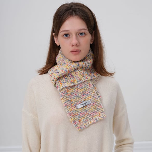 1 Piece Colorful Polka Dots Synthetic Fiber Women's Winter Scarves