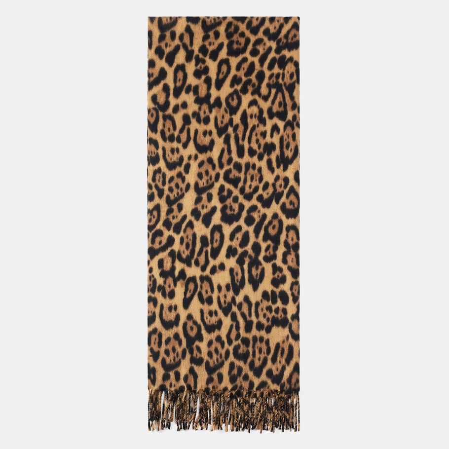 1 Piece Daily Leopard Print Rayon Women's Winter Scarves 