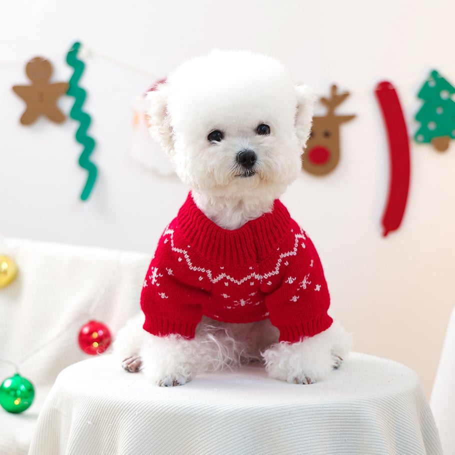 1 Piece Cute Christmas Pet Sweater Picture3