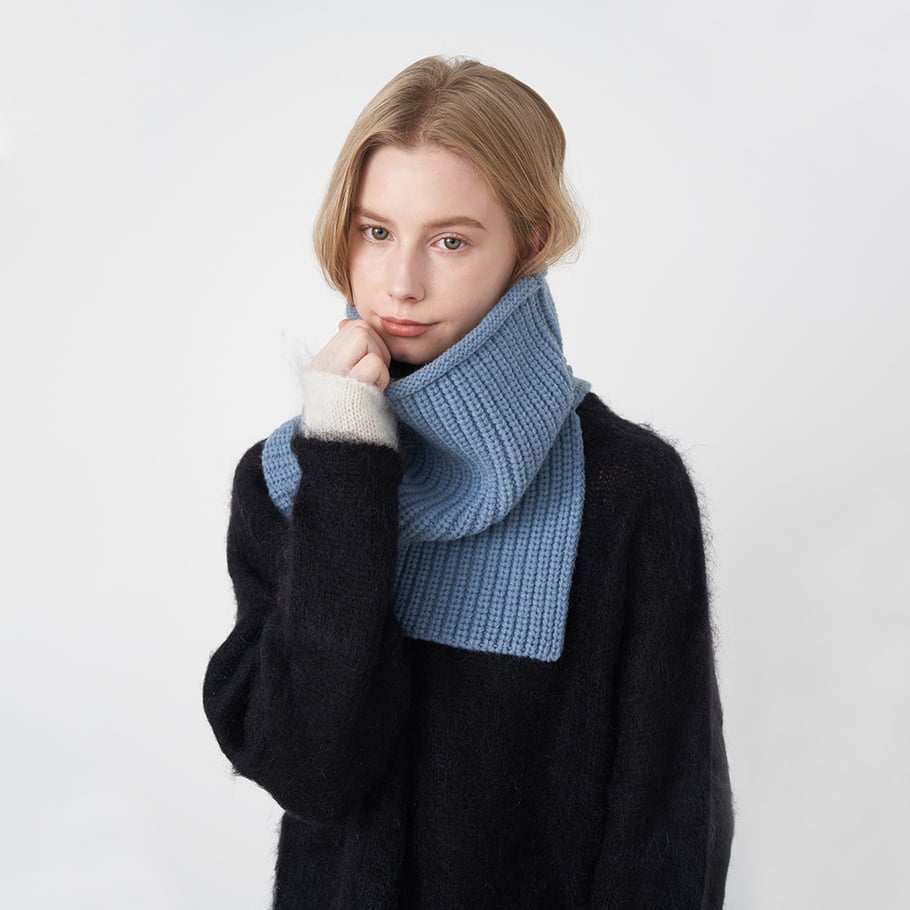 1 Piece Chunky Solid Color Polyester Women's Winter Scarves Picture4