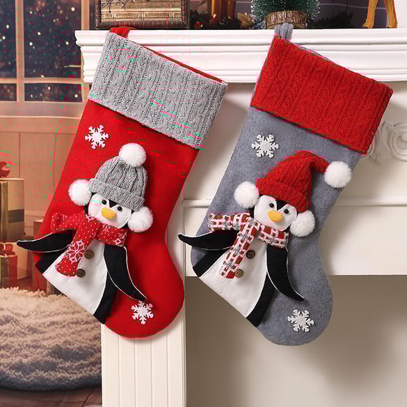 1 Piece Cute Christmas Decorative Stocking 2