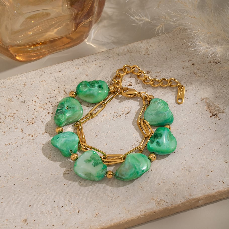 Set di collane in acciaio inossidabile con conchiglie naturali Immagine5
