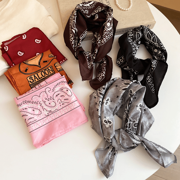 1 Stück Bandana mit Retro-Blumen-Paisley-Muster