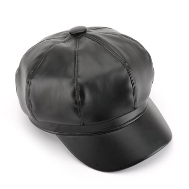 1 Piece Elegant Solid Color PU Beret h5 Picture4