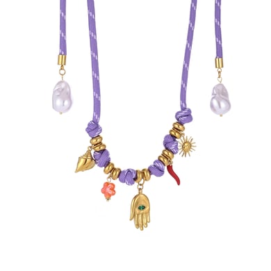 Delicate Hand Stainless Steel Gold Color Women's Jewelry Sets h5 