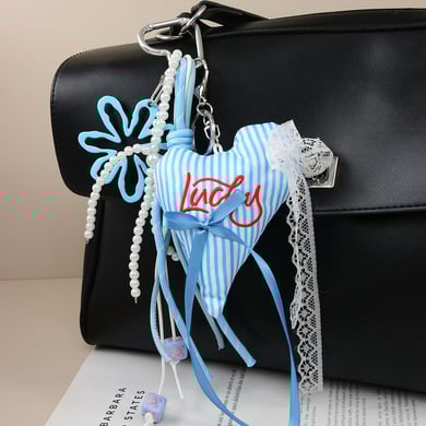 1 Piece Romantic Series Cute Heart Polyester Women's Bag Charms h5 Picture4
