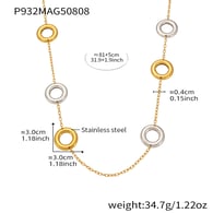 P932-Gold Necklace 81+5cm Picture2