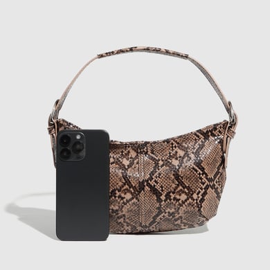 1 pieza de bolso de mano de PU con estampado de leopardo clásico de serie lujosa para mujer h5 Imagen4