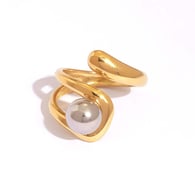 Gold color/One Size/Ring style 1 