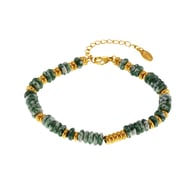 E589-Bracciale con perline abaco in oro-Taglia 6 Immagine6