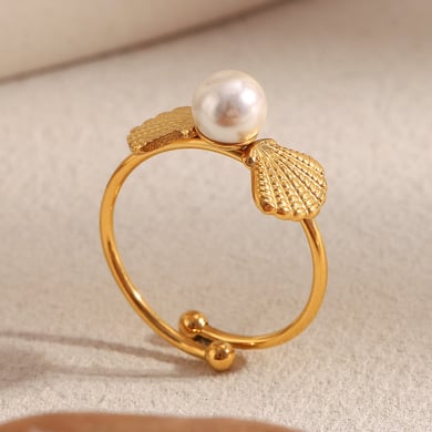 1 Piece Classic Bow Knot Stainless Steel Gold Color Statement Rings h5 Picture3