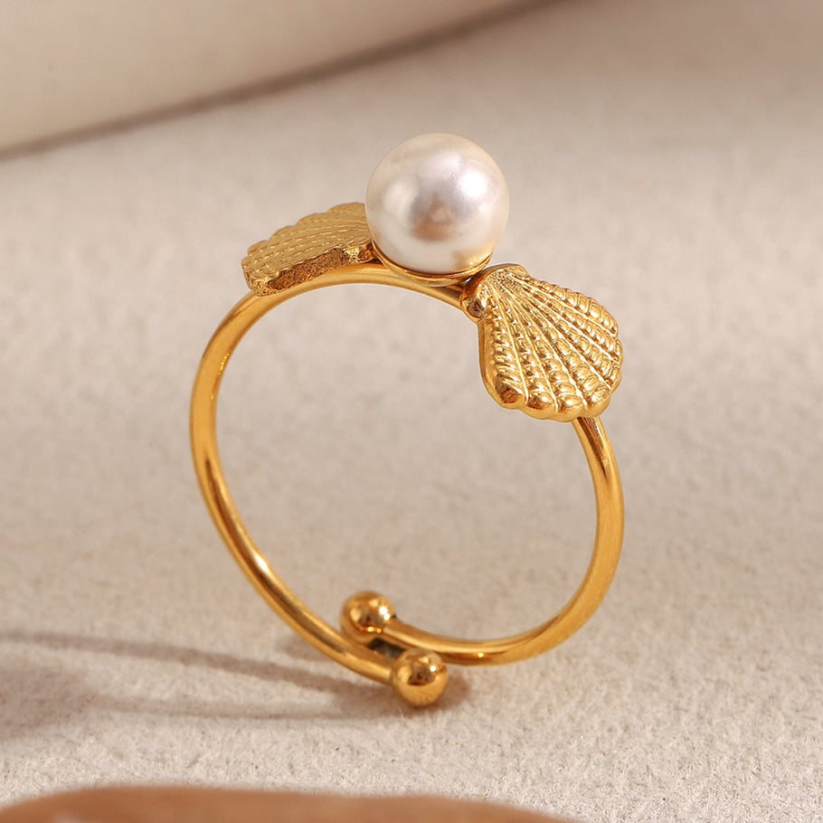 1 Piece Classic Bow Knot Stainless Steel Gold Color Statement Rings Picture3
