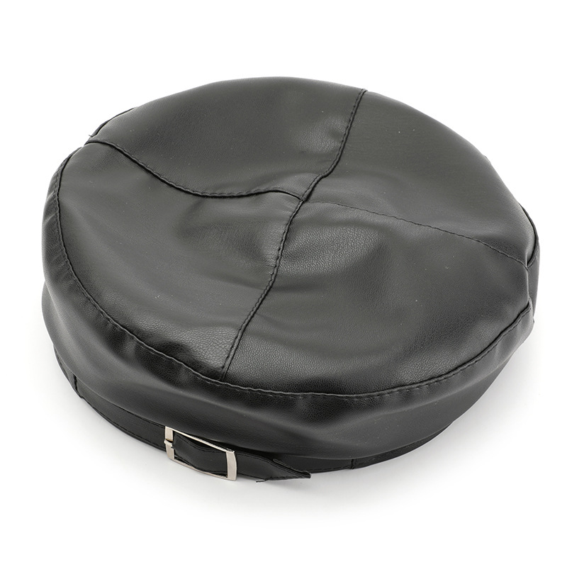 1 Piece Retro Elegant Solid Color PU Beret Picture5