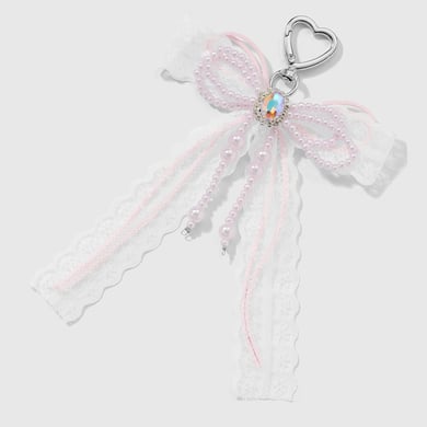 1 Piece Sweet Beaded Bow Knot Bag Charm h5 Picture5