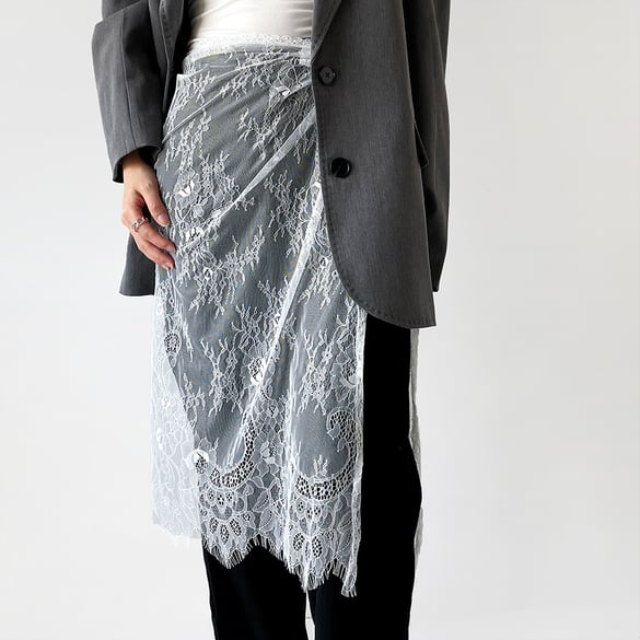 1 Stück süßes Damen-Bandana aus Viskose mit Blumenspitze