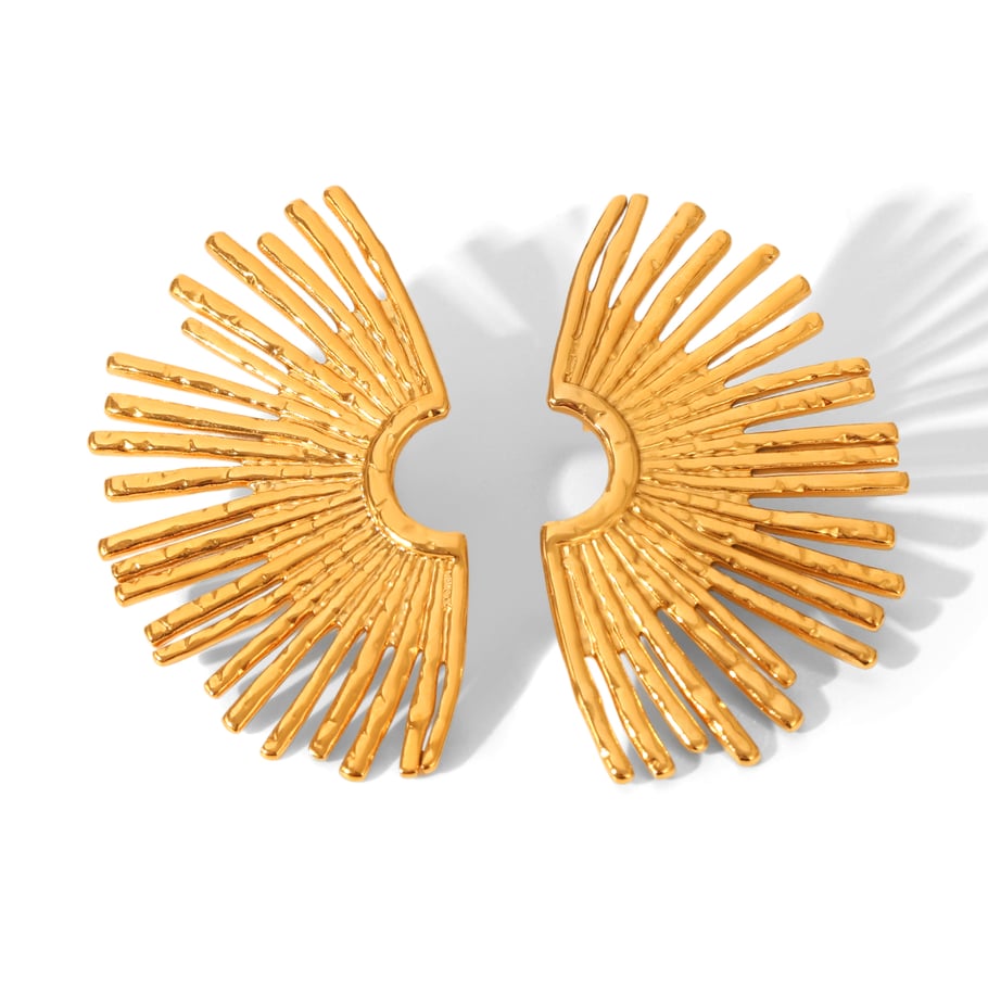 1 Pair Daily Mixed Gold Color And Silver Colors Stainless Steel Women's Stud Earrings