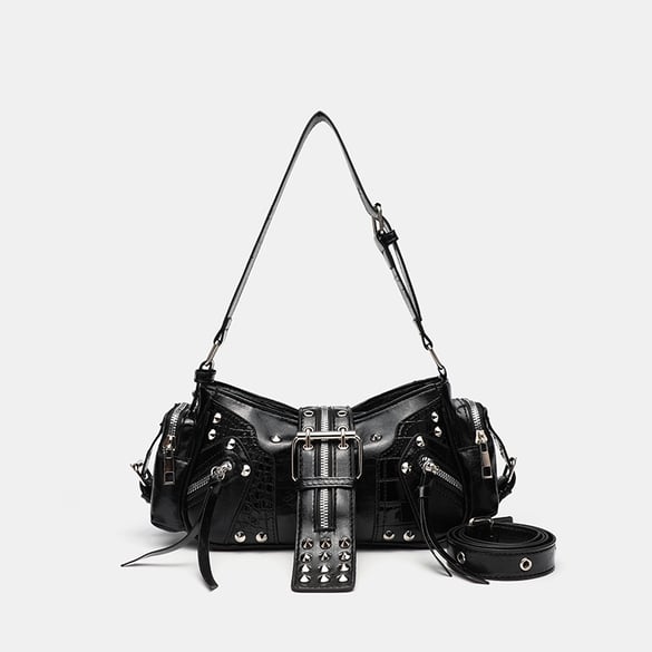 1 Piece Luxurious Series Punk Rivet PU Women's Shoulder Bags 2