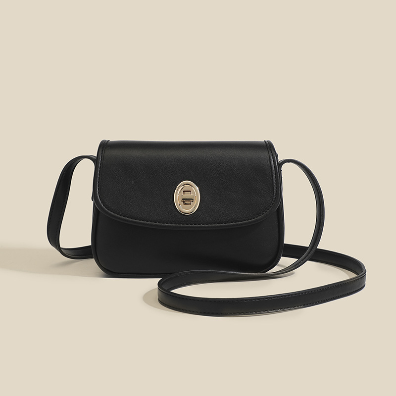 Sac à bandoulière rectangulaire en PU pour femme, 1 pièce 