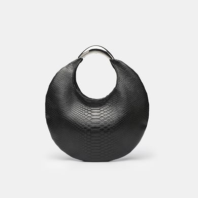 Bolso de mano de PU para mujer, serie simple, estilo retro, con bloqueo de color h5 Imagen2