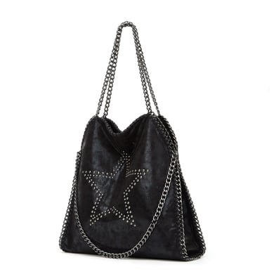 Sac à main moderne en PU pour femme, 1 pièce, motif étoile à rivets h5 Image3