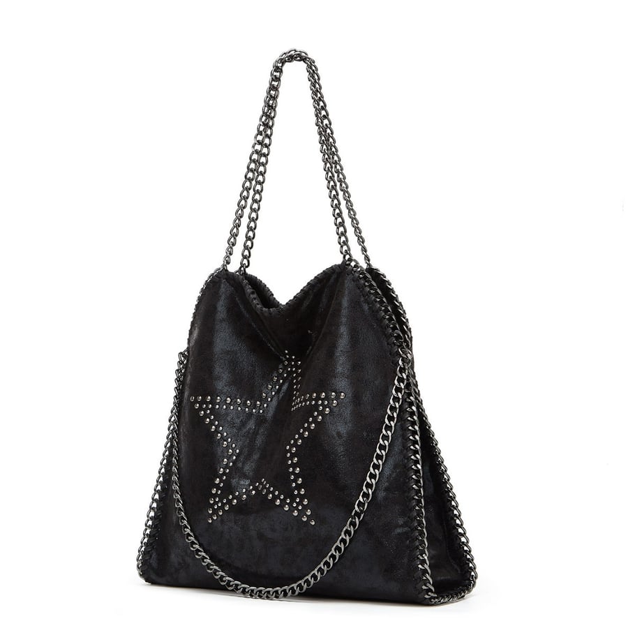 Sac à main moderne en PU pour femme, 1 pièce, motif étoile à rivets Image3