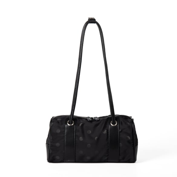 Bolso de mano de nailon para mujer, serie simple, informal, con lunares, 1 pieza