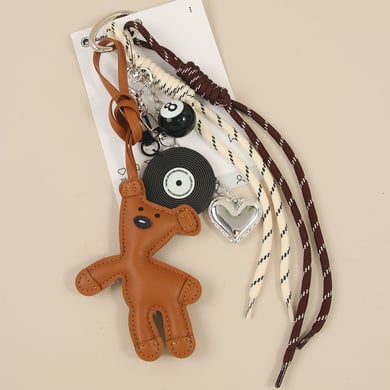 1 Piece Simple Series Cute Cartoon Bear PU Women's Bag Charms h5 Picture3