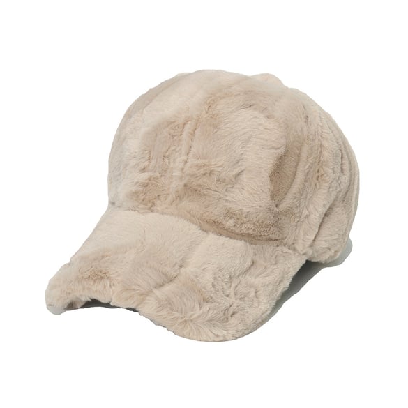1 Piece Solid Color Plush Women's Hat