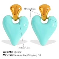 EH504BEG blue epoxy earrings Picture9