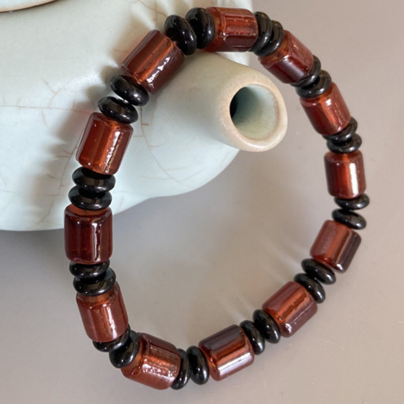 1 Piece Retro Beads Glass Beaded Bracelet Picture4