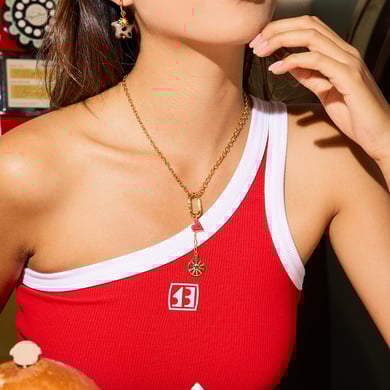 1 Piece Luxurious Tassels Stainless Steel Gold Color Women's Pendant Necklaces h5 Picture3